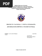 Proyecto Nacional y Nueva Ciudadanía Word
