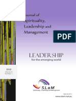 Journal of Spirituality Leadership and Management