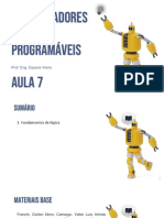 AULA 7 - CONTROLADORES LÓGICOS PROGRAMÁVEIS