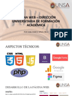 Pagina Web - Dirección Universitaria de Formación Académica