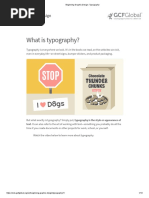 Beginning Graphic Design - Typography