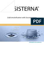 Cosmetic Concept TN Sucrose Esters as Cold Emulsifier