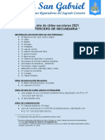 Útiles Escolares 2do Secundaria 2025 | PDF