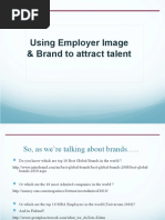 Using Employer Image & Brand To Attract Talent