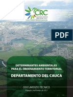 Directrices ambientales para el ordenamiento territorial en el departamento del Cauca