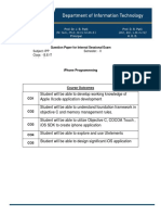 Iphone Programmning: Subject:-Ipp Semester: - Ii Class: - B.E-It I.S.E.:-03