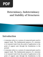 Determinacy, Indeterminacy and Stability of Structures