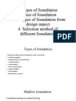 Types of Foundation 2. Uses of Foundation 3. All Types of Foundation From Design Aspect 4. Selection Method of Different Foundation