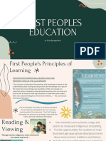First Peoples Education in K