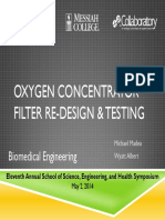 Oxygen Concentrator Filter Re-Design & Testing: Biomedical Engineering