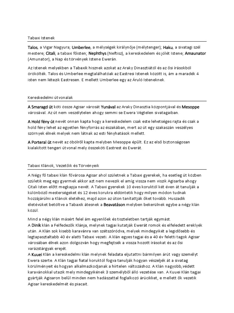 Tabaxi PDF