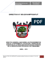 Directiva #003-2019 Encargo Interno-Mpp-Tesoreria
