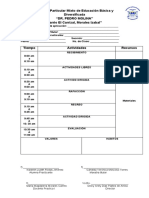 Formato Para Evaluar La Etapa de Clases Aisladas Samaria