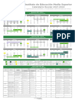 Calendario Escolar IEMS 2021-2022