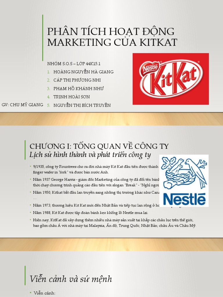 Phân Tích Ho T Đ NG Marketing C A Kitkat | PDF