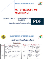 16Me207-Strength of Materials: Sns College of Technology