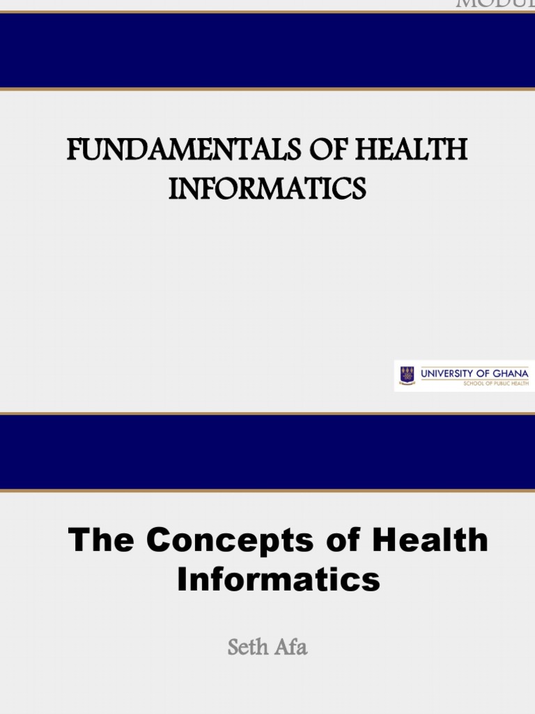 The Concept of Health Informatics - 3 | PDF | Health Informatics ...