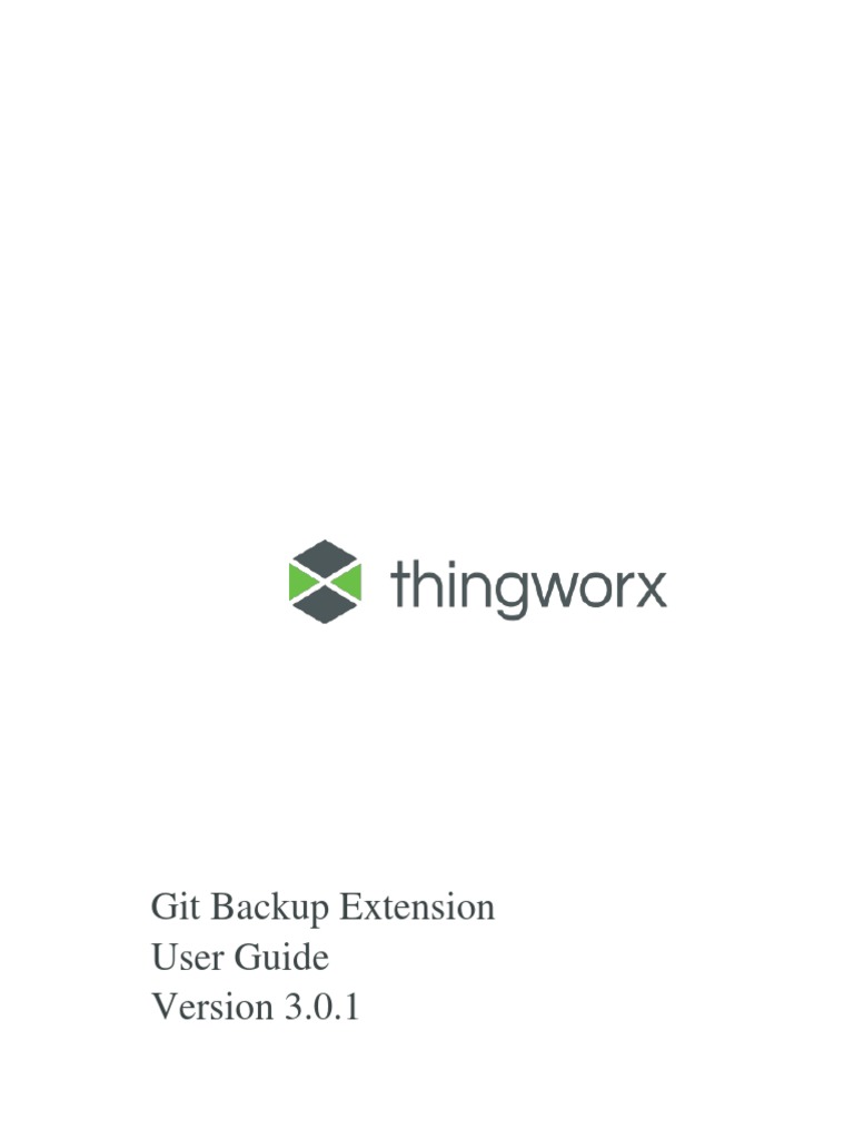 Git Backup Extension User Guide 3.0.1 | PDF | Version Control ...
