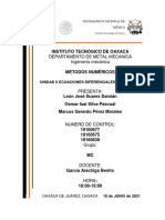 Unidad 6. Ecuaciones Diferenciales Ordinarias, Metodos Numericos