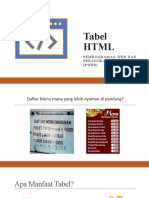 Materi 3 - Format Tabel Pada HTML