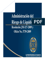 Administración del Riesgo de Liquidez