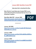 Current Affairs January 2020: Date-Wise Content PDF