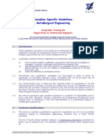 Discipline Specific Guidelines: Metallurgical Engineering: Acceptable Training For Registration As Professional Engineers