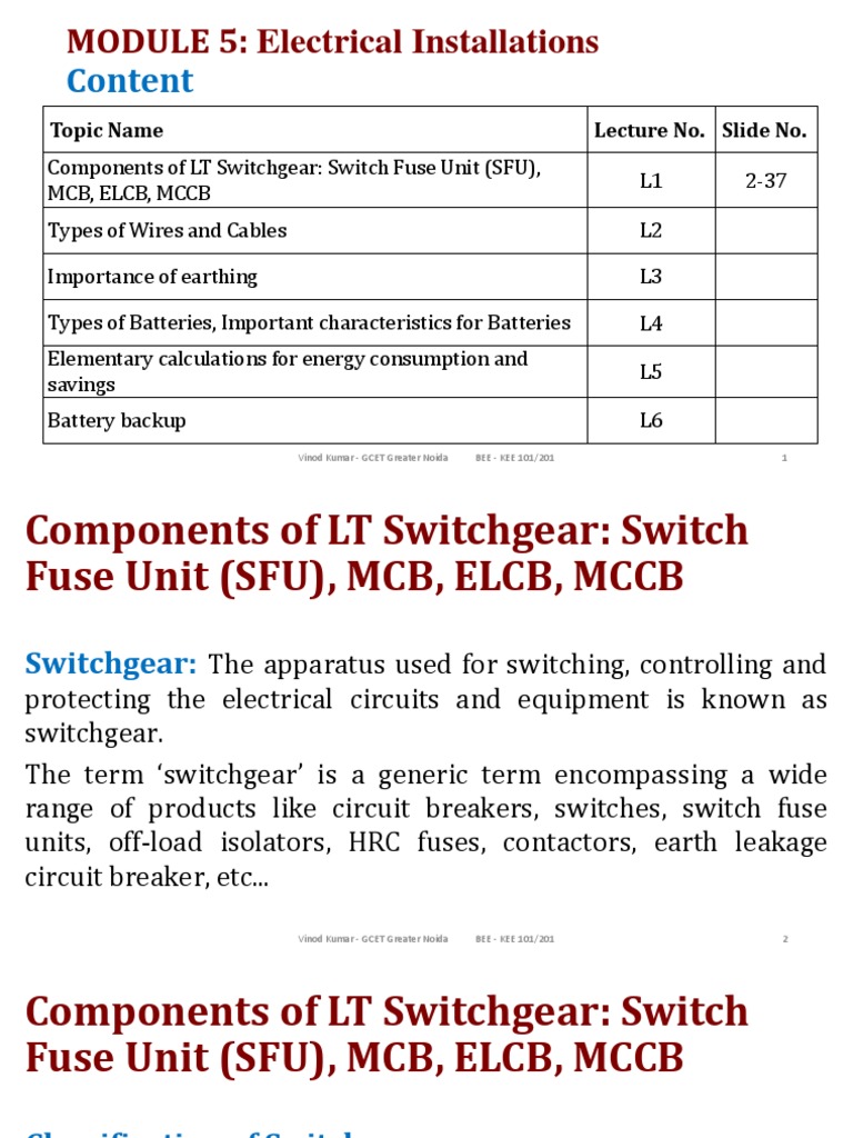 Understanding Switch Fuse Units (SFU) | PDF | Fuse (Electrical) | Equipment