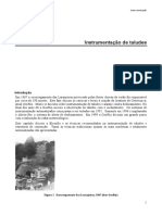 Instrumentação de taludes e estruturas de contenção