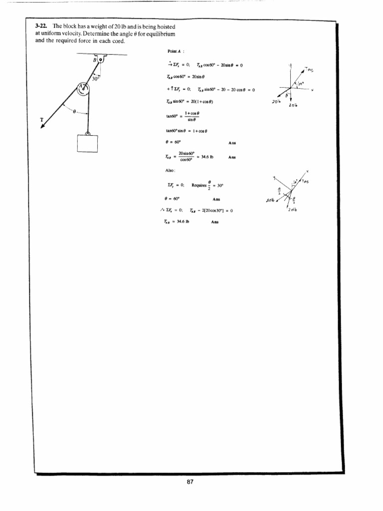 Chapter 3.22 To 4.113 (HIBBELER - STATICS) | PDF