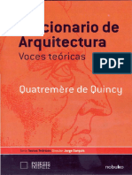 Diccionario de Arquitectura. Arquitectura-Carácter-Imitación-Tipo