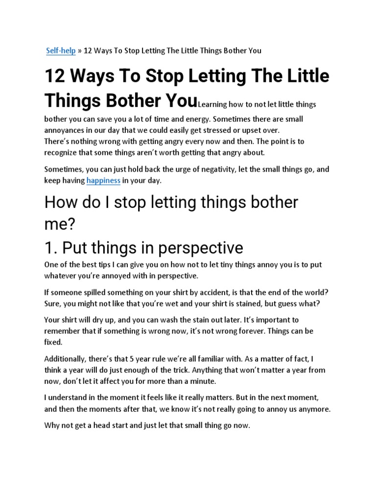 12 Things To Remember When Feeling Overwhelmed | PDF | Anger | Human Nature