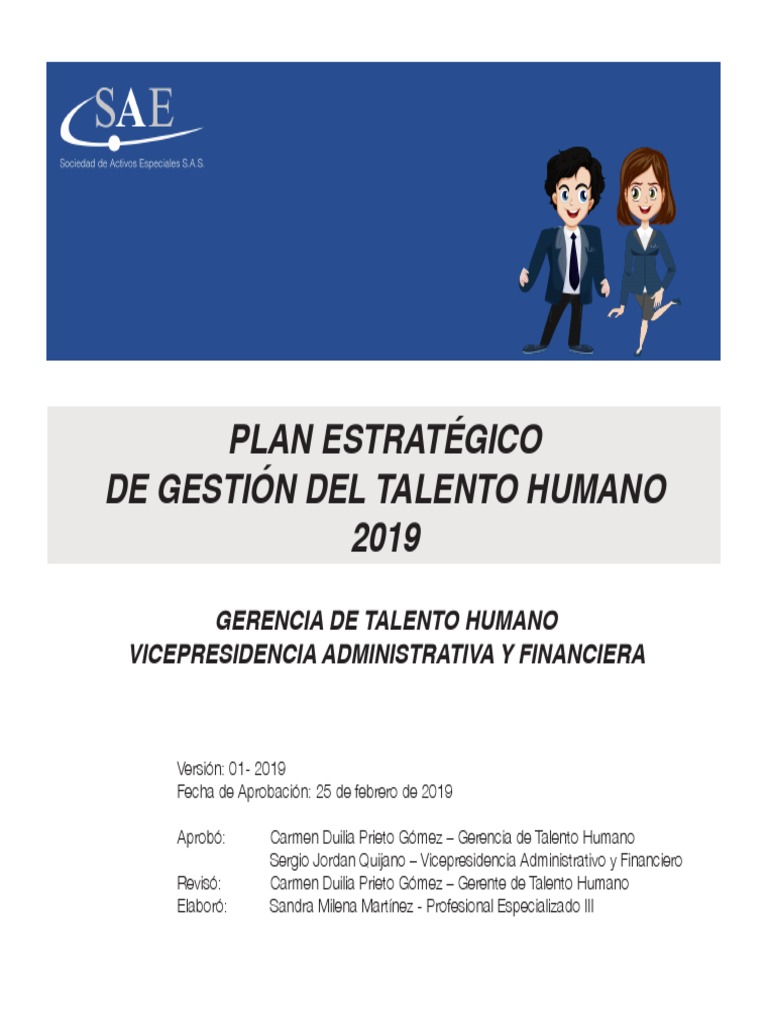 Plan Estrategico De Gestion Del Talento Humano 2019 Pdf Gestión De