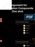 Assignment Coordination One Shot