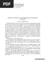 Kennelly Aurthur Vector Power in Alternating Current Circuits
