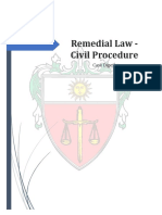 Civil Procedure_ Ust Faculty of Civil Law