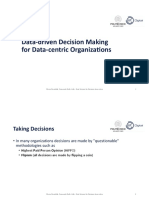 Data-Driven Decision Making For Data-Centric Organiza5ons
