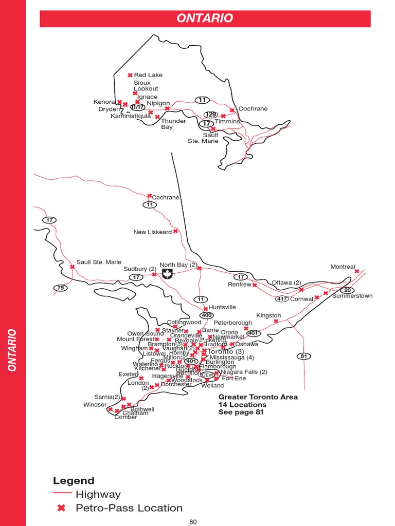 Legend Highway PetroPass Location PDF Ontario Toronto