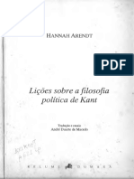 Cópia de ARENDT, Hannah. Lições Sobre a Filosofia Política de Kant