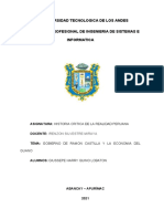 Monografia Historia Gobierno de Ramon Castilla y La Economia Del Guano