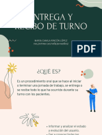 Entrega y recibo de turno en salud