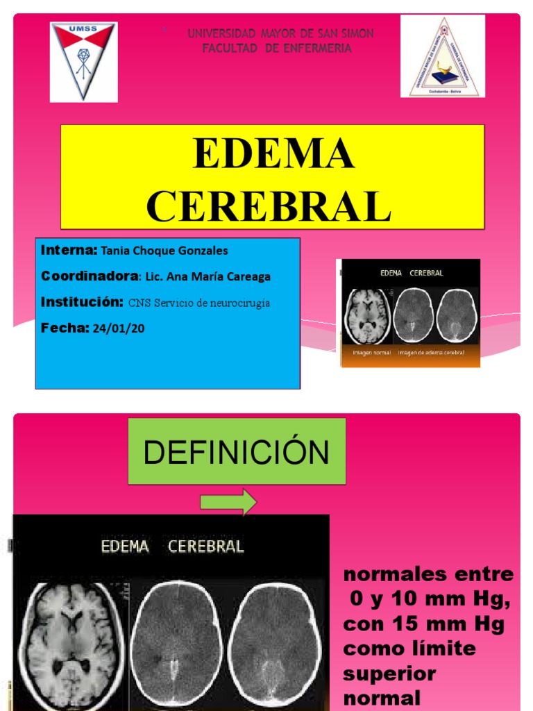 Edema Cerebral PDF Coma Edema