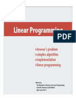 Linear Programming: Brewer's Problem Simplex Algorithm Implementation Linear Programming
