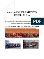 La enseñanza del cajón flamenco