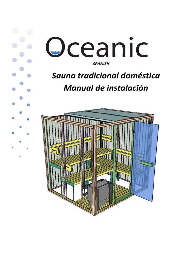 igualdad polilla Polar Instalacion de Sauna | PDF | Tornillo