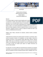 Piloteo de Un Instrumento Deevaluacion de Practicas Docentes de Profesores de La Carrera de Psicologia (V. A.)