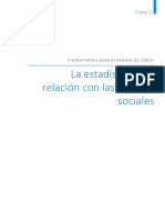 Tema - 1 La Estadística y Su Relación Con Las Ciencias Sociales