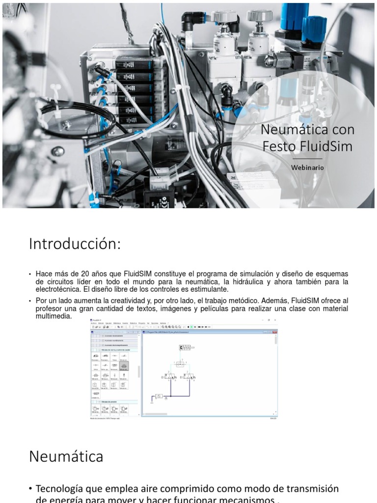 Neumática Con Festo FluidSim | PDF | Neumática | Ingeniería mecánica