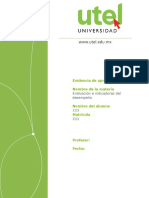 Evaluación e Indicadores Del Desempeño - Primer Parcial - P