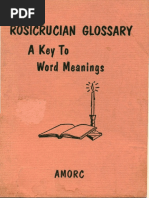 Word Meanings: Rosicrucian Glossarv Akevto